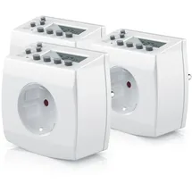 Bearware 3x digitale Zeitschaltuhr in kompakter Bauform Kinderschutzsicherung / Zufallsschaltung