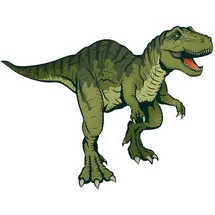 ROTH Bügelbild, gestickt, T-Rex