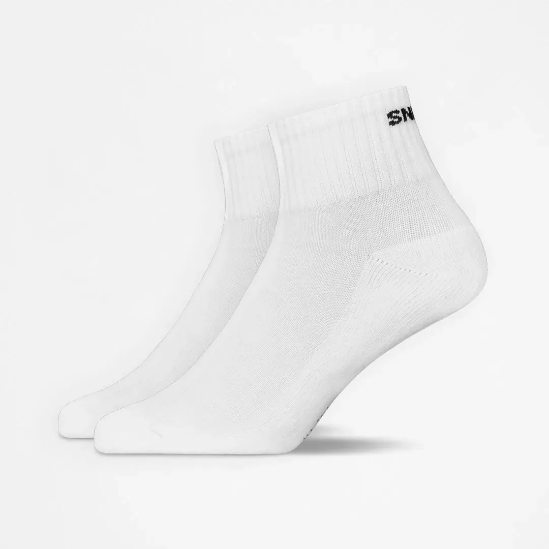 SNOCKS Retro Ankle Socks Uni, 2pcs White - 35-38