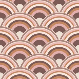 Envy Vliestapete Curve Sky, Surf and Earth 0,52 m x 10 m 1 St pink