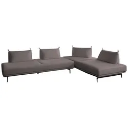 KAWOLA Ecksofa CANE Schlafsofa Daybed Stoff lila