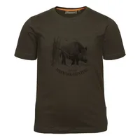 Pinewood T-Shirt Wild Boar, suede brown, 128