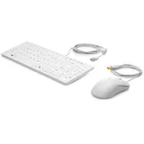 HP USB Keyboard DE Set weiß (1VD81AA#ABD)