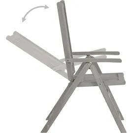 vidaXL Garten-Essgruppe 7-tlg. grau 47278