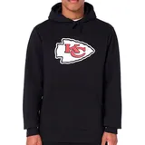 New Era Kansas City Chiefs Logo Hoody Schwarz Kapuzenpullover - M
