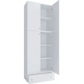 VCM Lona Aktenschrank 70 x 39 x 200 cm weiß