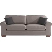 Home Affaire 3-Sitzer Broughton, weicher Sitzkomfort, incl. 2 Zierkissen, Keder beige
