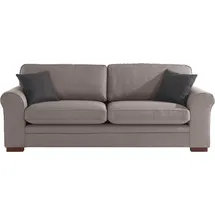 Home Affaire 3-Sitzer Broughton, weicher Sitzkomfort, incl. 2 Zierkissen, Keder beige