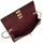 Fossil Penrose Wallet Crossbody Leder Mahogany/Rot