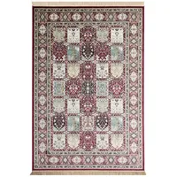 Steffensmeier Orientteppich Riad Felder, Rechteckig, Höhe: 5 mm, Bordüre bunt|rot 195 cm x 300 cm