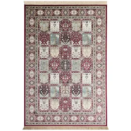 Steffensmeier Orientteppich Riad Felder, Rechteckig, Höhe: 5 mm, Bordüre bunt|rot 195 cm x 300 cm