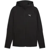 Puma Sweatjacke "Evostripe Kapuzenjacke Herren", Herren, Gr. XS, schwarz, Obermaterial: 23% Polyester, 77% Baumwolle. Taschenfutter: 100% Baumwolle. Einsatz: 81% Baumwolle, 19% Polyester, Sweatjacken Sweatjacke
