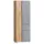 Held Varese Hochschrank 65 x 180 cm Hellgrau/Eiche Holz