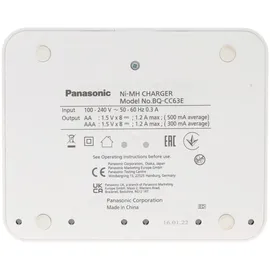 Panasonic eneloop bk-4mcc 8 Stück AAA Micro Akkus, 8fach eneloop Standard Schnell-Ladegerät und AccuCell Akkubox AAA/AA