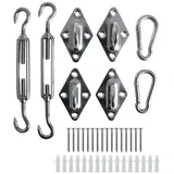 Estexo Sonnensegel Befestigungs Kit Montageset Komplettset Befestigungsset Zubehör