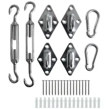 Estexo Sonnensegel Befestigungs Kit Montageset Komplettset Befestigungsset Zubehör