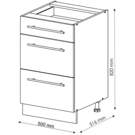 Vicco Badschrank 50 x 82 cm Rot