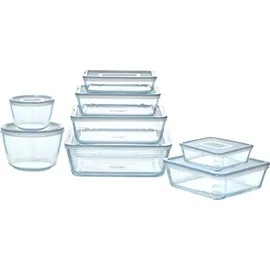 Pyrex Frischhaltedose transparent 1,1 l 8-teiliges Set