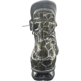 SIMEN Schnürstiefeletten Damen, grün, Größe 39 EU