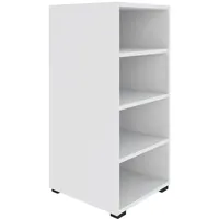hom'in Bücherregal 46 x 90 x 40 cm Weiß