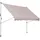 Outsunny Sonnenschirm Markise Aluminium Polyester Cremeweiß L200 x B150 x H170-280 cm