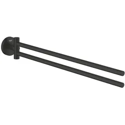 GROHE Start Doppel-Handtuchhalter, Accessoires, matt schwarz