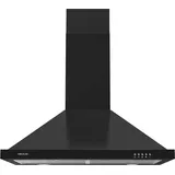 Cecotec Bolero Flux PM 604300 Pyramiden-Dunstabzugshaube, 60 cm, Motor 105 W, Saugleistung 430 m3/h, mechanische Steuerung, 3 Leistungsstufen, Licht, Aluminiumfilter, schwarzes Finish