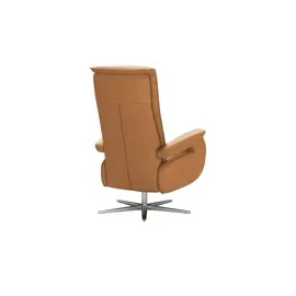 Wohnwert Relaxsessel Mira Leder 81 x 119 x 93 cm Braun mit Relax-Funktion