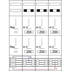 ABN ARLUX35-K Querverdrahtungssatz 35qmm, Kurz, Luxemburg von NH-Element zu SS im Nachbarfeld kurz ARLUX35K