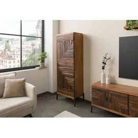 MASSIVMOEBEL24.DE Schrank Altholz 60x40x180 natur lackiert LYON 171
