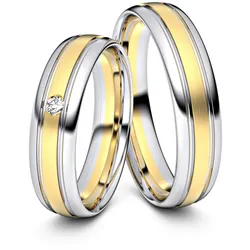Trauringe Wesel 750er Gelb-/Weiflgold - 4284