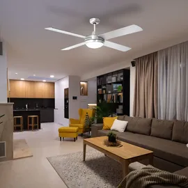 V-Tac LED Deckenventilator 132 cm Silber