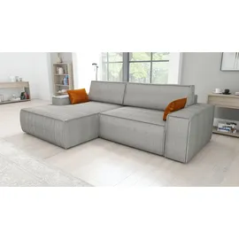 mebloland Ecksofa TOR mit Schlaffunktion. Farbe: Grey. - Grau