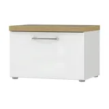 Möbel Kraft Rovato 60,3 x 40,8 x 43,4 cm hochglänzend / weiß
