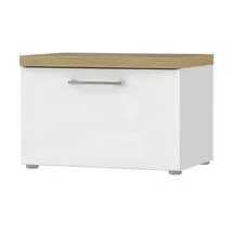 Möbel Kraft Rovato 60,3 x 40,8 x 43,4 cm hochglänzend / weiß