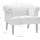Atlantic Home Collection Sessel Charlie Samt 86 x 70 x 74 cm Grau mit Wellenunterfederung
