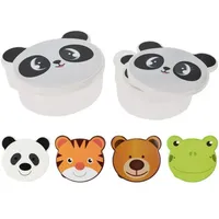 Koopmann International 24x Vorratsdosen Tiere 4er Set Deckel Gefäß