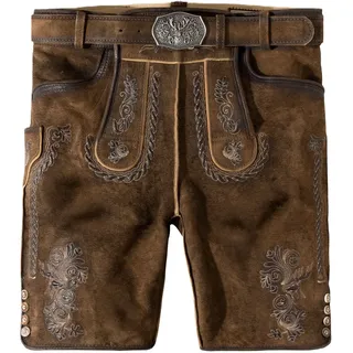 Stockerpoint Lederhose "Thomas2", in stein geäscht 48