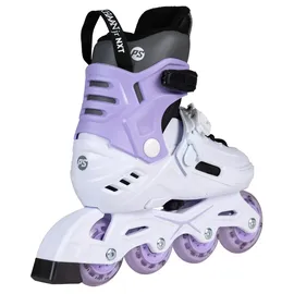 Powerslide Khaan Nxt Adjustable Kinder-inlineskates - White / Purple - EU 39-42