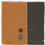 STERNTALER Sterntaler® Handtücher »Doppelpack Kinderhandtücher Elefant Eddy, 30x50cm« (2-St), nachhaltig aus Bio-Baumwolle rot