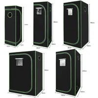 Lospitch Growzelt, Grow Tent|Grow Schrank|Zuchtzelt|Lichtdicht und Wasserdicht Pflanzenzelt|Gewächshaus für Homegrowing|600D Oxford, 120x60x180cm, Schwarz Grün