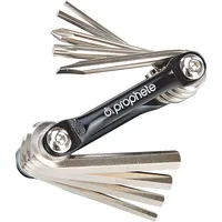 Prophete Werkzeugset PROPHETE "Mulitool mit 9 Funktionen", silber (schwarz, silberfarben), Werkzeugsets