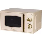 Midea MM720CJ7 Retro Mikrowellenofen Solo 20LT Creme