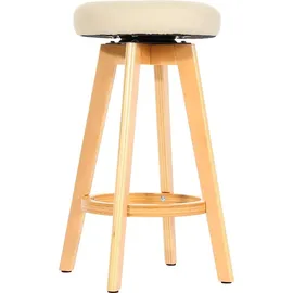 MCW Barhocker Boras Kunstleder Cremeweiß 2er-Set