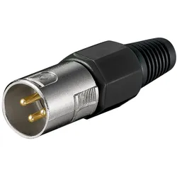 Wentronic goobay - Audio-Stecker - XLR3 Stecker - abgeschirmt