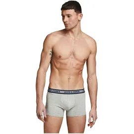 JACK & JONES Solid Trunks grey/dark grey melange XXL 10er Pack