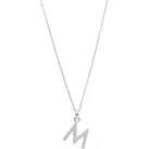 Smart Jewel - Kette Buchstabe M mit Zirkonia Steine, Silber 925 Ketten   Silber Damen (64.99 € /  ) 