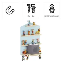Hama Wandregal für Hörspielfiguren Blau - blau