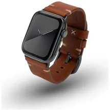 JT Berlin Watchband Alex II Vintage Apple Watch Ultra/42/44/45mm braun space grau | M | 10825