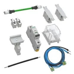 ABN ABNPK12406 Bestückungspaket Sicherungsbox Patch Kabel 2x RJ45 Schnittstelle